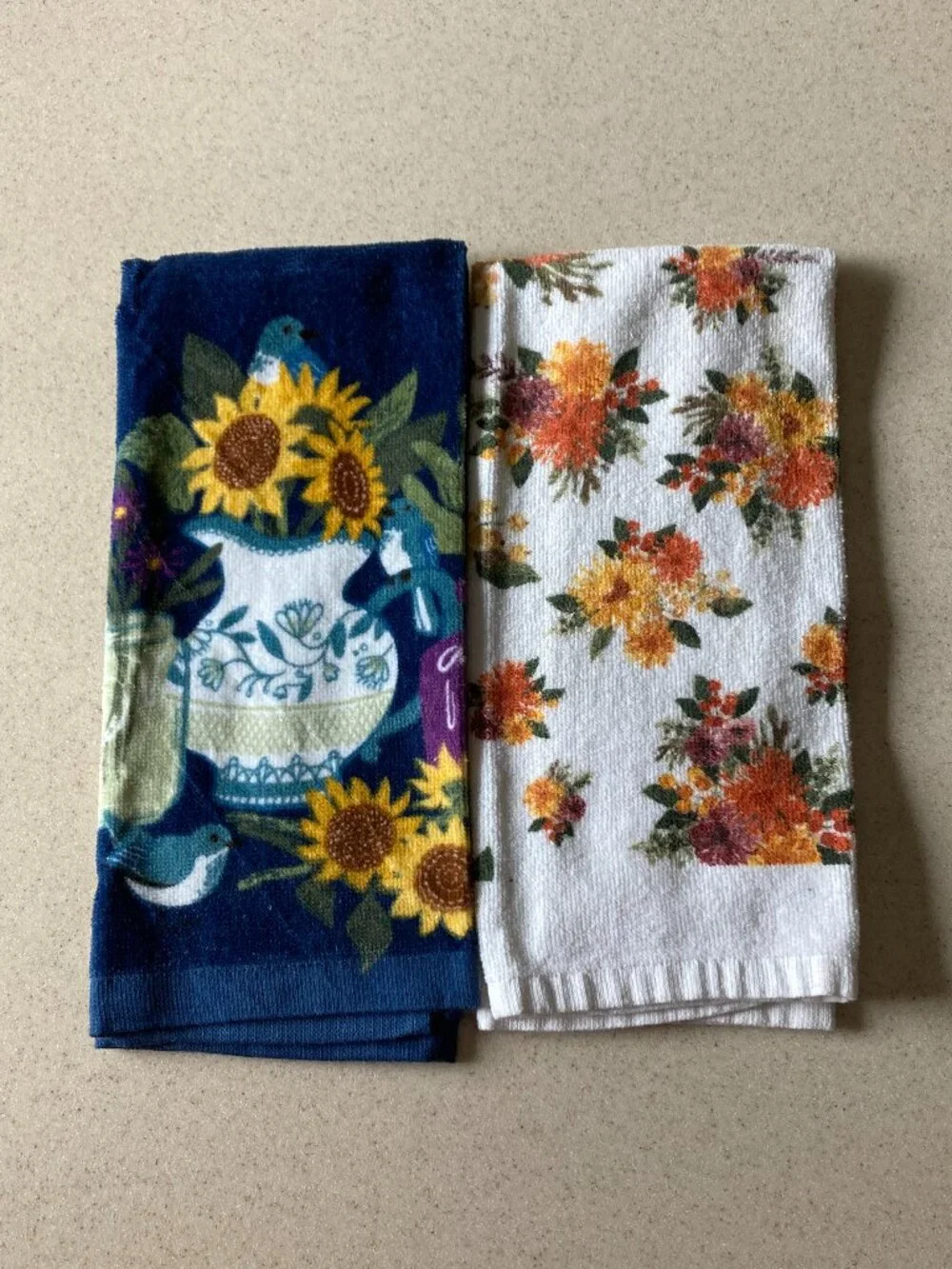 Kitchen Towels  6 pc. Fall Bundle - Gather Thankful Halloween Floral